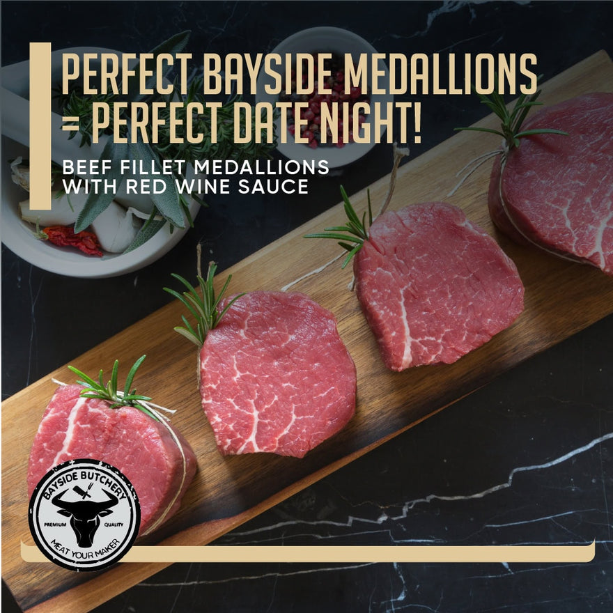 Beef Fillet Medallions with Red Wine Sauce Recipe