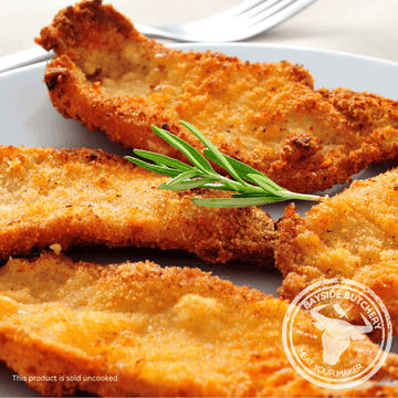 Crispy crumbed chicken schnitzel at Bayside Butchery Mauritius