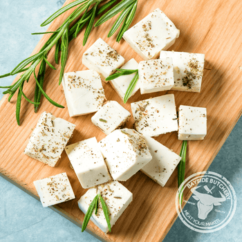 Creamy Danish feta cheese at Bayside Butchery Mauritius