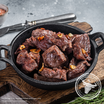 Diced beef cubes for stews and goulash at Bayside Butchery Mauritius