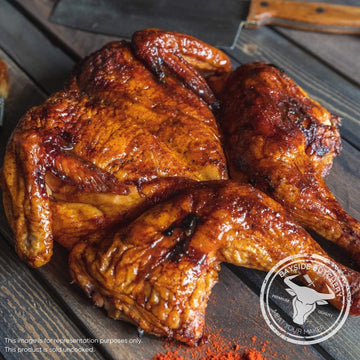 BBQ marinated chicken flattie at Bayside Butchery Mauritius