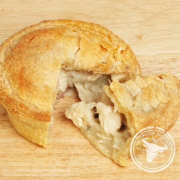 Creamy chicken and mushroom pie at Bayside Butchery Mauritius