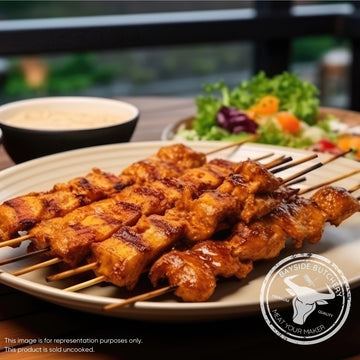 BBQ chicken sosaties skewers at Bayside Butchery Mauritius