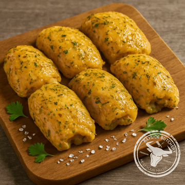 Lemon and herb marinated deboned chicken thighs at Bayside Butchery Mauritius