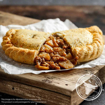 Freshly baked Cornish meat pie at Bayside Butchery Mauritius