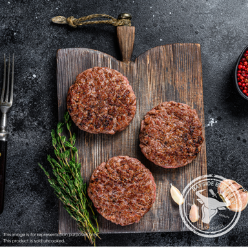 High Noon gourmet beef burger patty at Bayside Butchery Mauritius