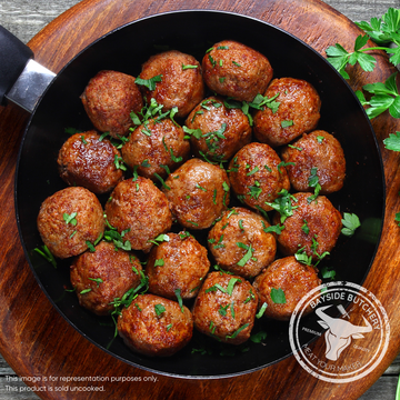 Homemade beef meatballs at Bayside Butchery Mauritius