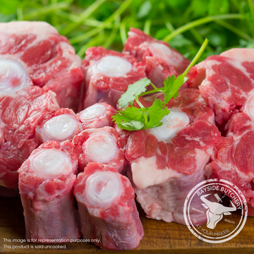 Frozen oxtail for slow-cooked stews at Bayside Butchery Mauritius