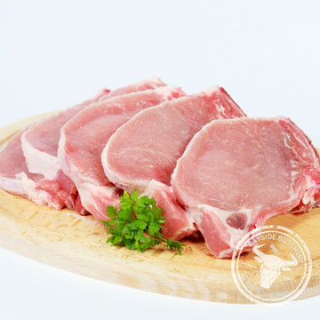 Fresh pork chops at Bayside Butchery Mauritius