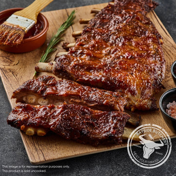 Pork spare ribs for braai and slow cooking at Bayside Butchery Mauritius