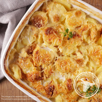 Creamy potato bake side dish at Bayside Butchery Mauritius