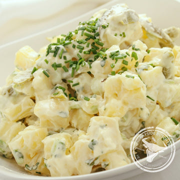 Creamy potato salad at Bayside Butchery Mauritius